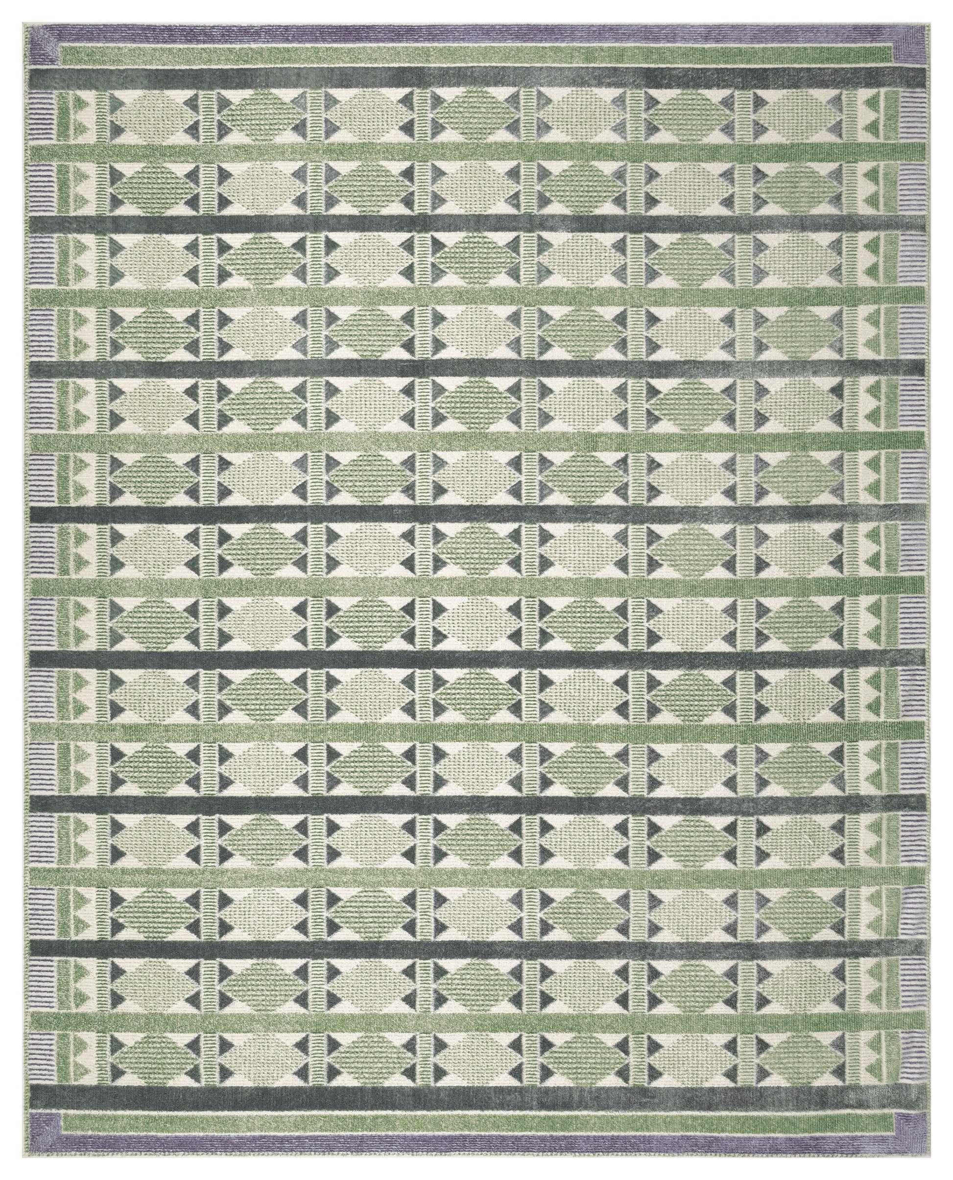 Nourison Home Nordic  Green Blue  Contemporary