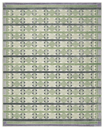 Nourison Home Nordic  Green Blue  Contemporary