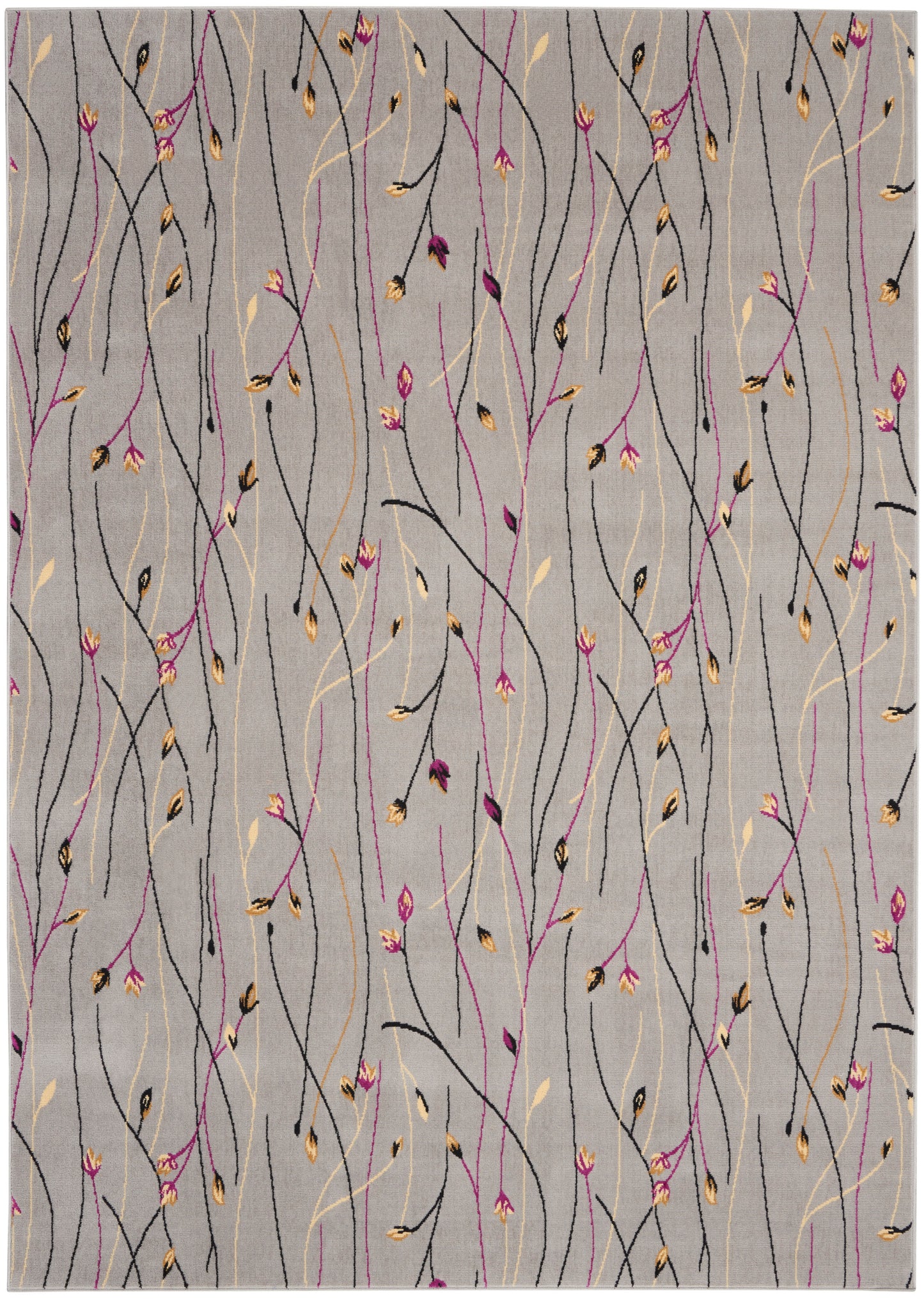 Nourison Home Grafix GRF15 Grey Contemporary Power-loomed Rug