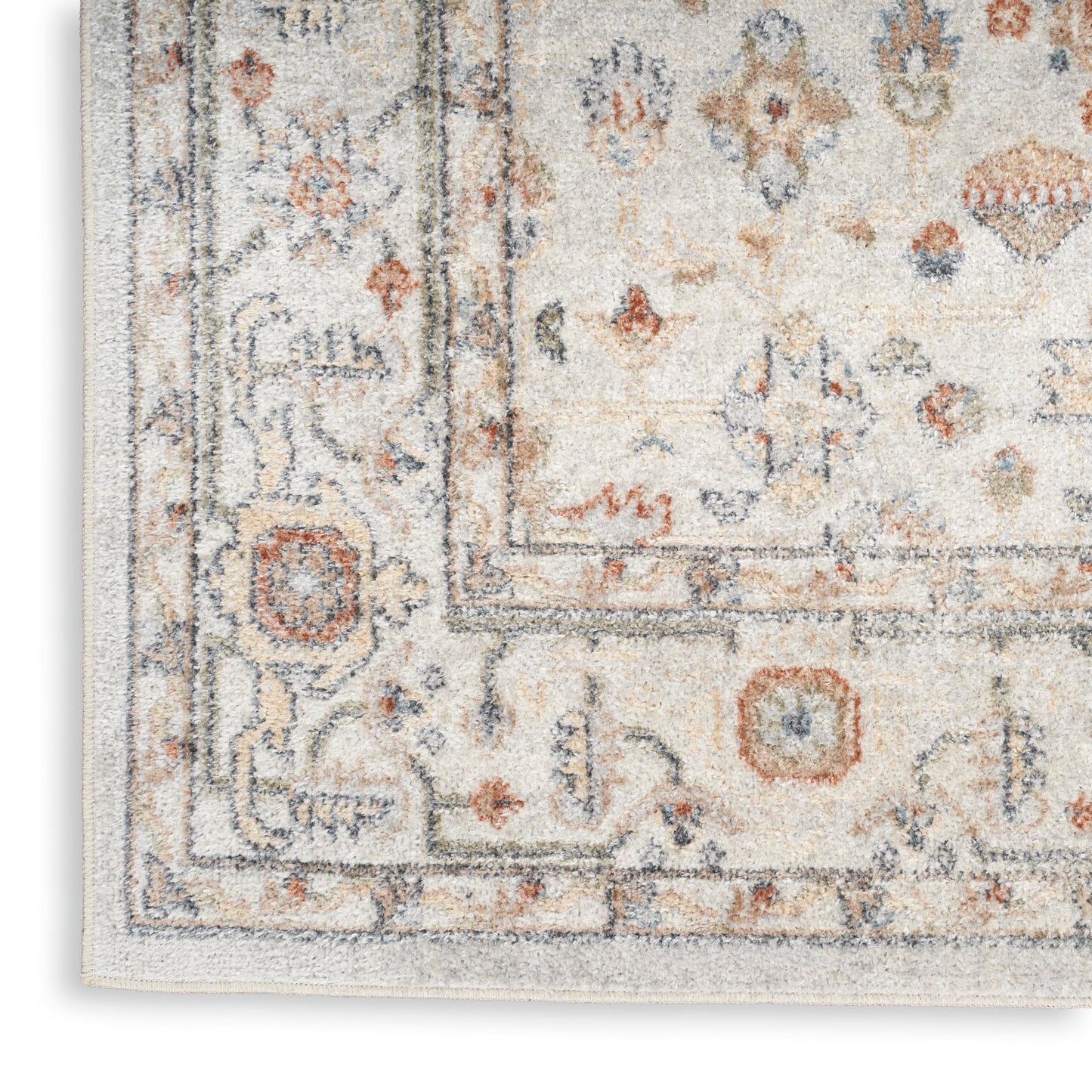 Nourison Home Astra Machine Washable  Grey Multicolor  Traditional