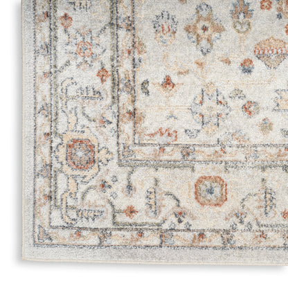 Nourison Home Astra Machine Washable  Grey Multicolor  Traditional