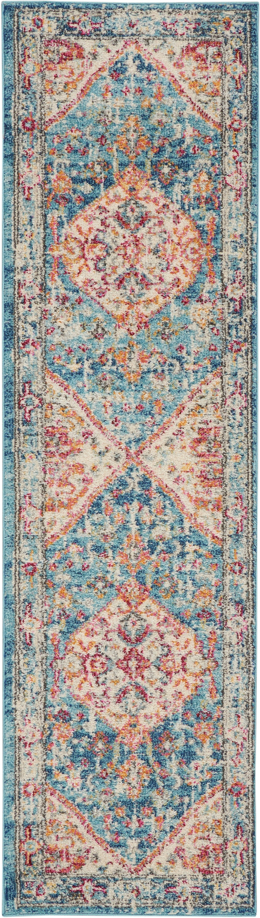 Nourison Home Passion PSN23 Ivory Light Blue Transitional Power-loomed Rugs