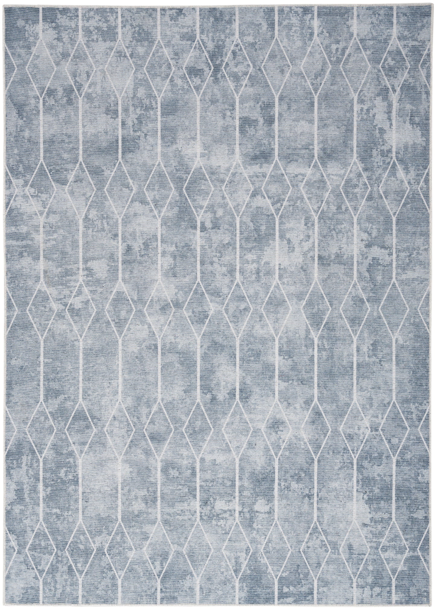Nourison Home New Concept Washables SR107 Blue Grey Contemporary Machine Woven Rug