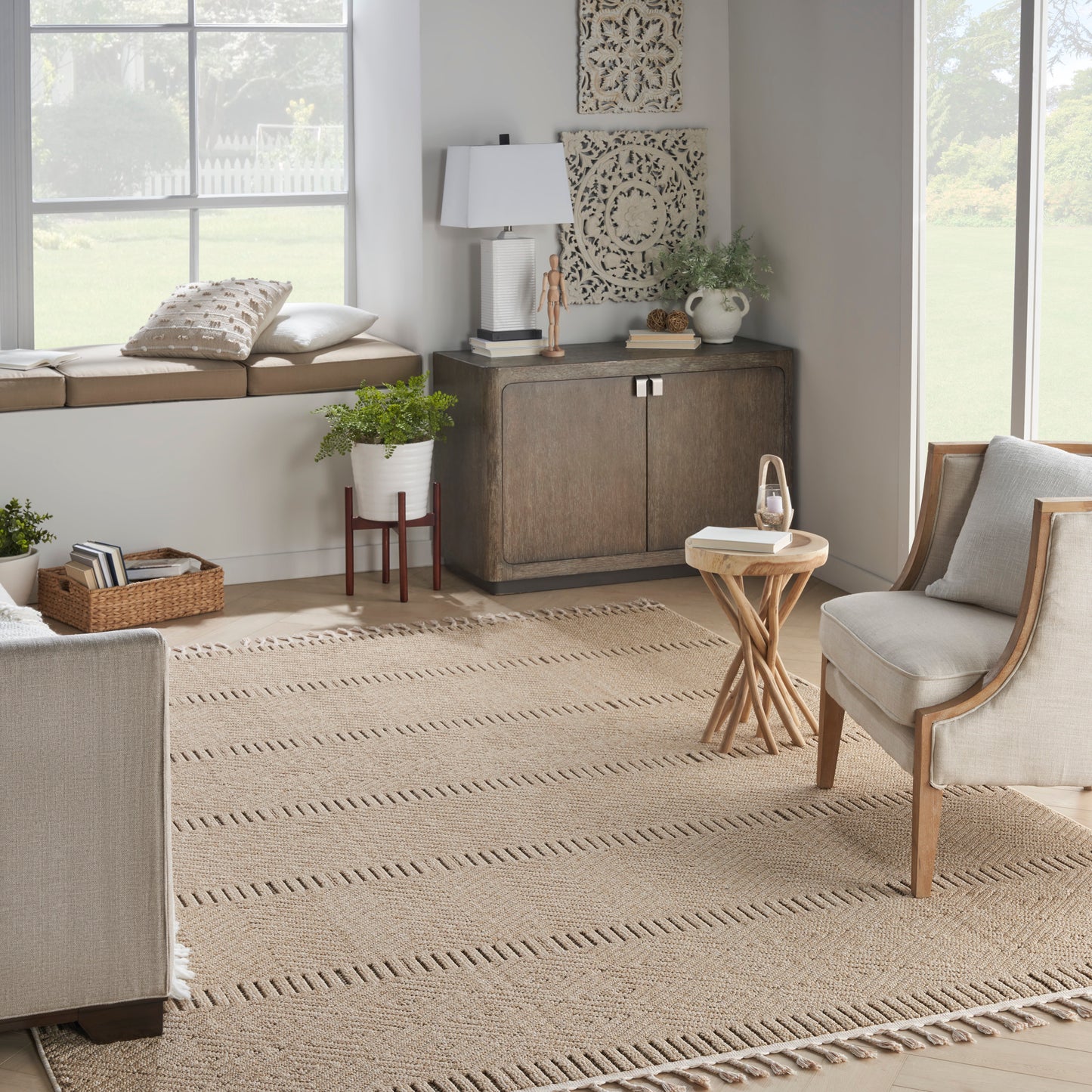 Nourison Home Paxton  Mocha  Contemporary