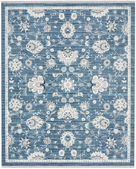 Nourison Home Lennox  Blue Ivory  Transitional