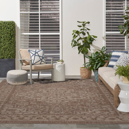 Nourison Home Tulum  Brown  Contemporary