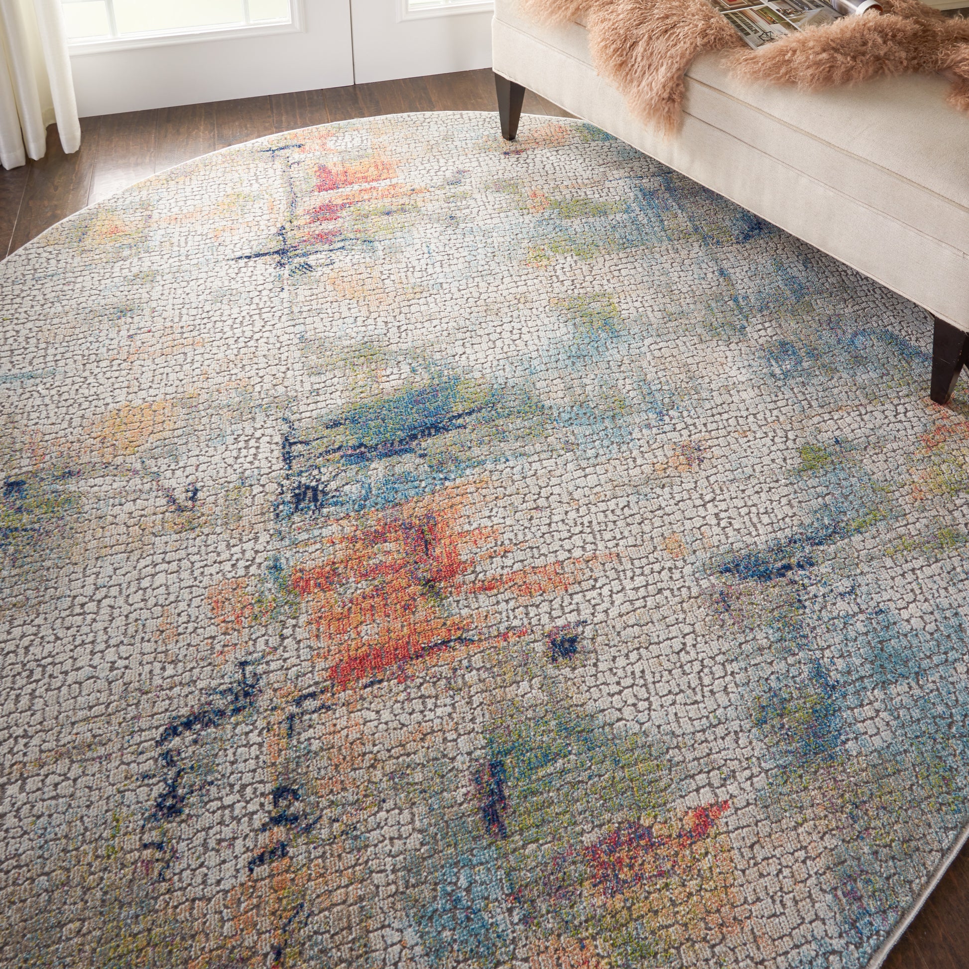 Nourison Home Ankara Global  Ivory Multicolor  Contemporary