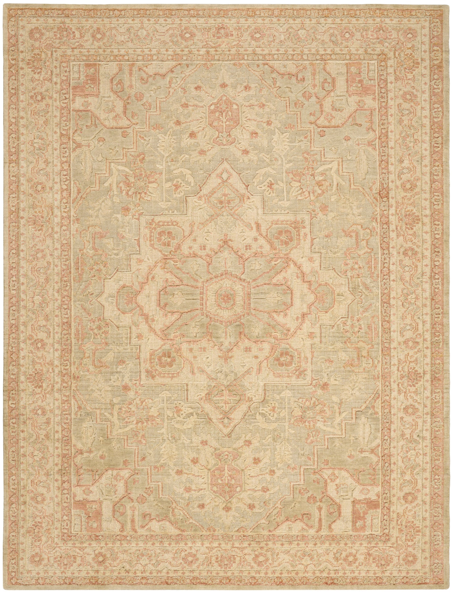 Nourison Home Ravello RVL02 Sage Traditional Hand Loomed Rug