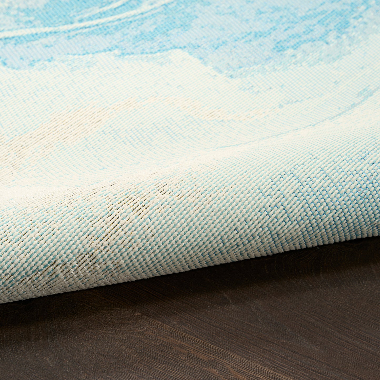 Nourison Home Color Splash  Ivory Blue  Contemporary