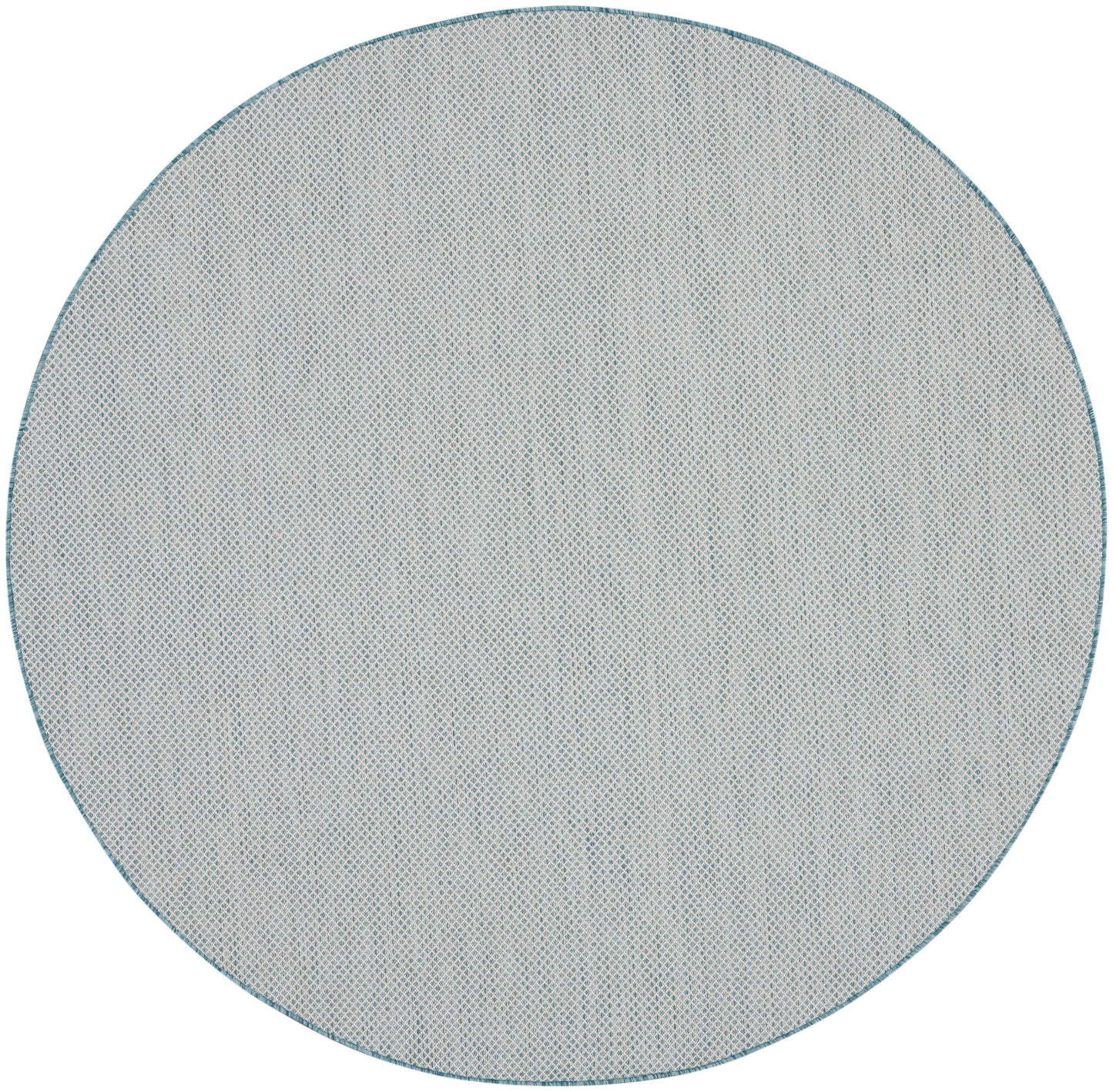 Nourison Home Courtyard COU01 Ivory Aqua Contemporary Power-loomed Rug