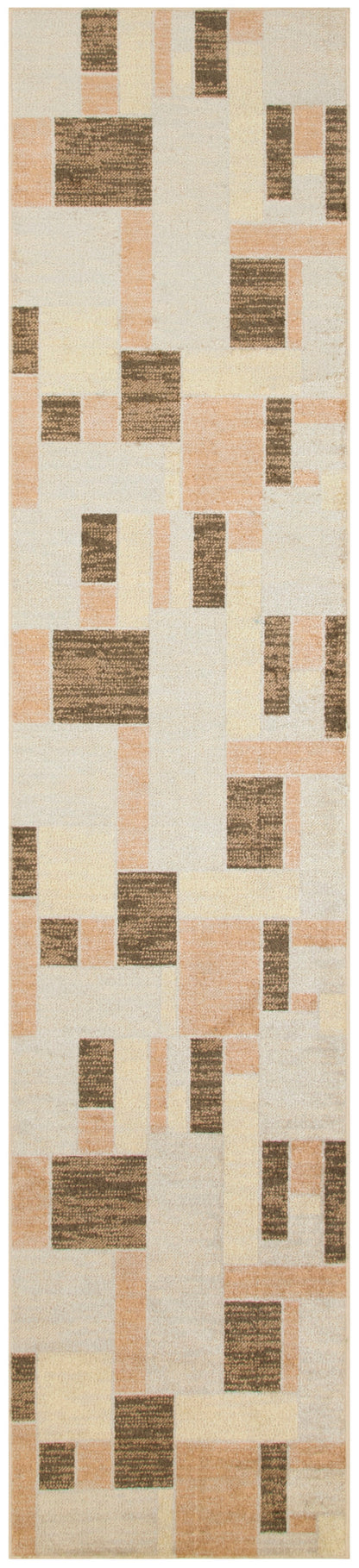 Nourison Home Astra Machine Washable ASW09 Beige Multicolor Contemporary Power-loomed Rug