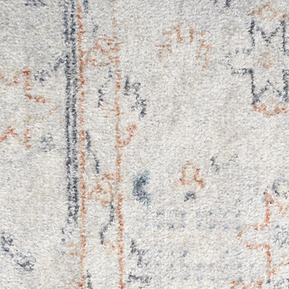 Nourison Home Astra Machine Washable  Light Blue  Traditional