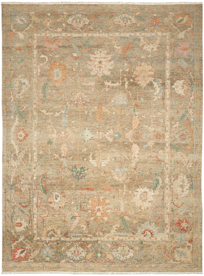 Nourison Home Heritage Vine HTV05 Charcoal Traditional Hand Knotted Rug