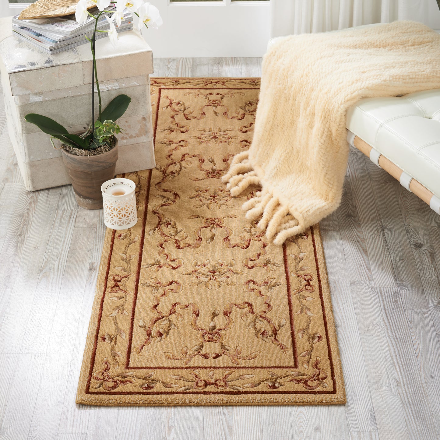 Nourison Home Ashton House  Light Gold  Traditional