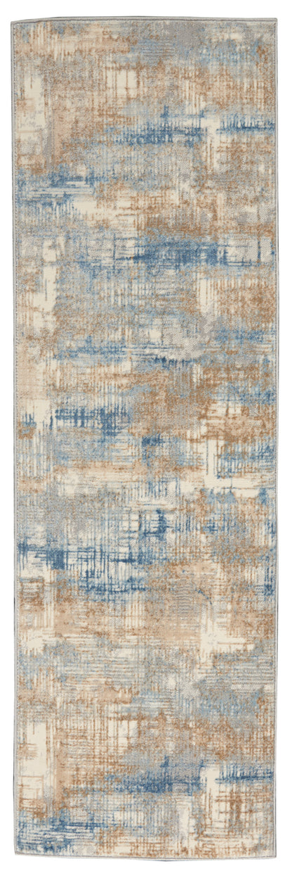 Calvin Klein CK950 Rush CK951 Blue Beige Contemporary Power-loomed Rug