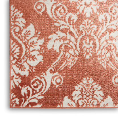 Nourison Home Elation  Brick Ivory  Traditional