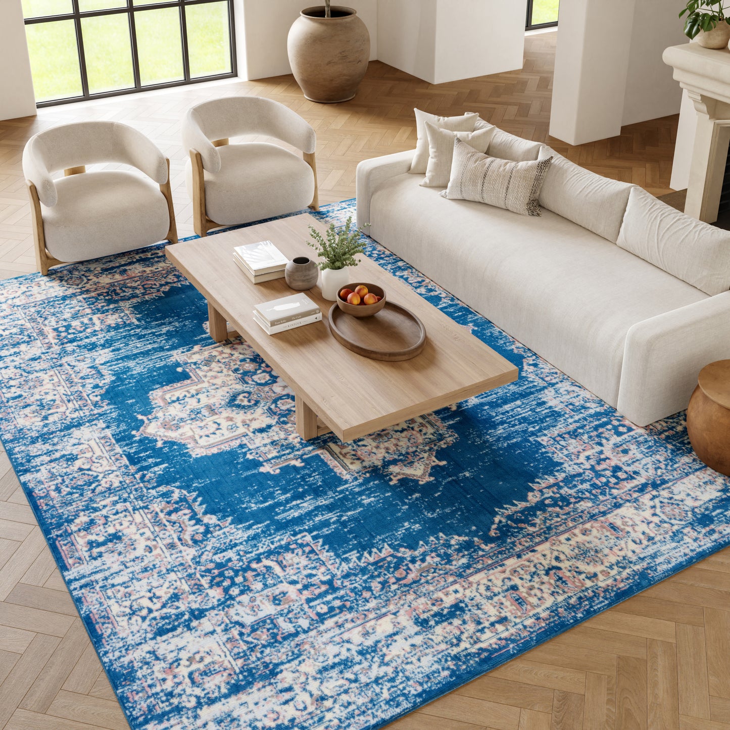 Nourison Home Grafix  Blue  Transitional