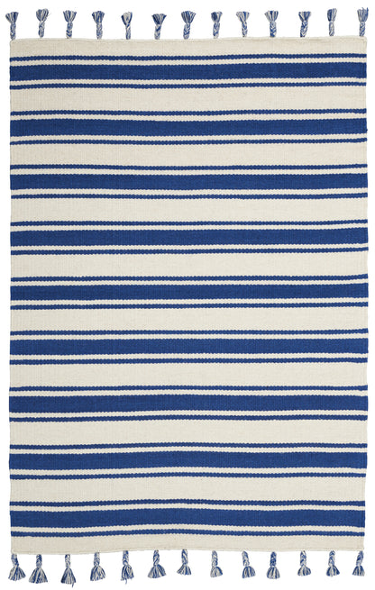 Nourison Home Rio Vista  Ivory Navy  Contemporary