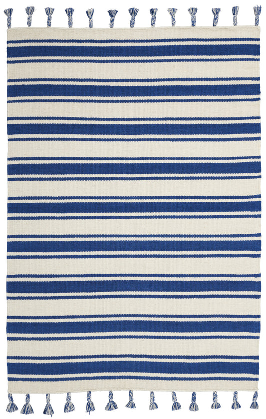 Nourison Home Rio Vista  Ivory Navy  Contemporary