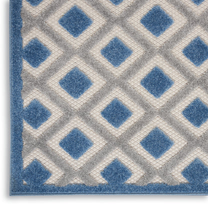 Nourison Home Aloha  Blue Grey  Contemporary