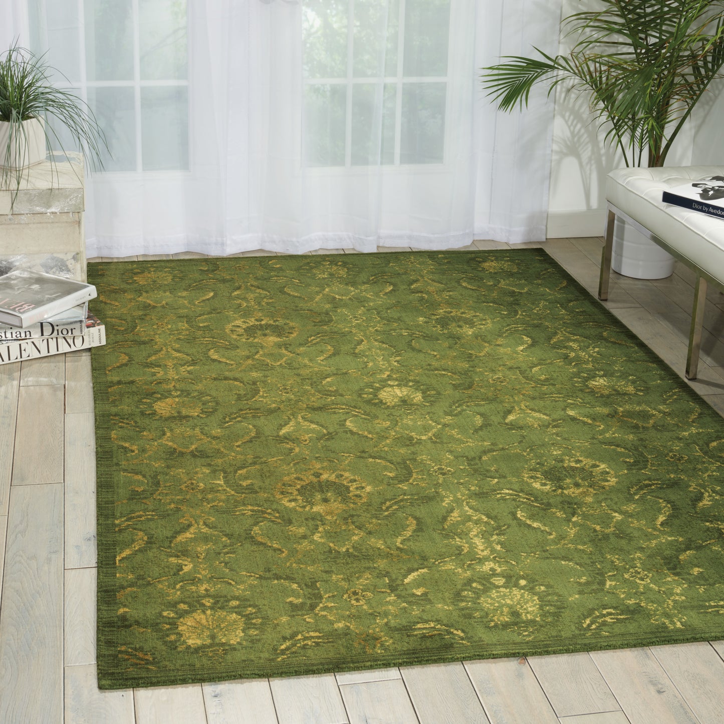 Nourison Home Silken Allure  Light Green  