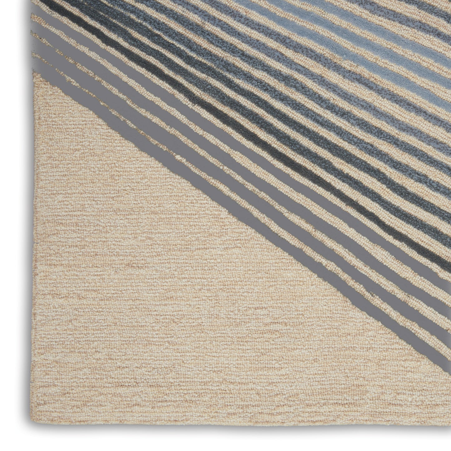 Nourison Home Symmetry  Ivory Grey  Contemporary