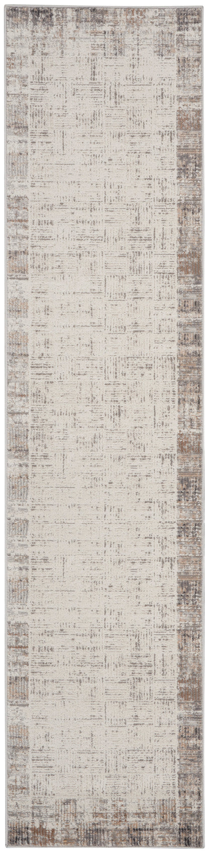 Nourison Home Elation ETN05 Ivory Grey Contemporary Power-loomed Rug
