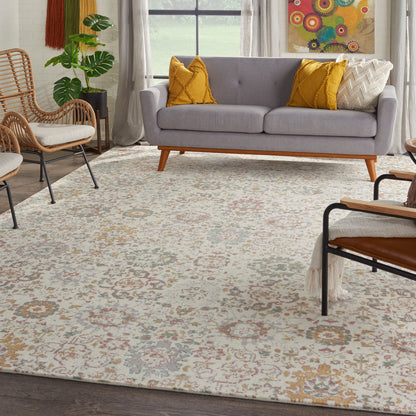 Nourison Home Twilight  Ivory Multicolor  Transitional