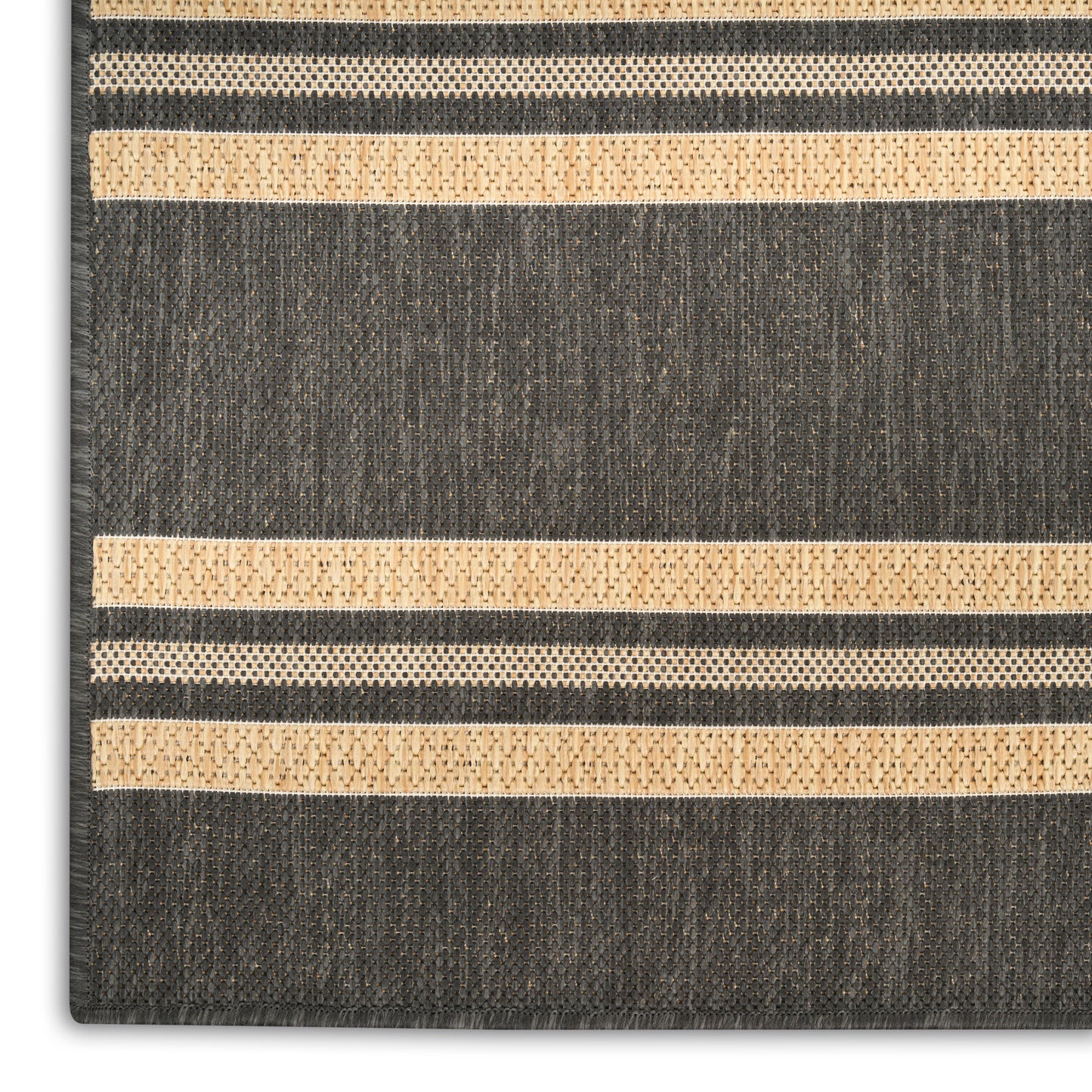 Nourison Home Horizon Indoor/Outdoor  Charcoal  Contemporary