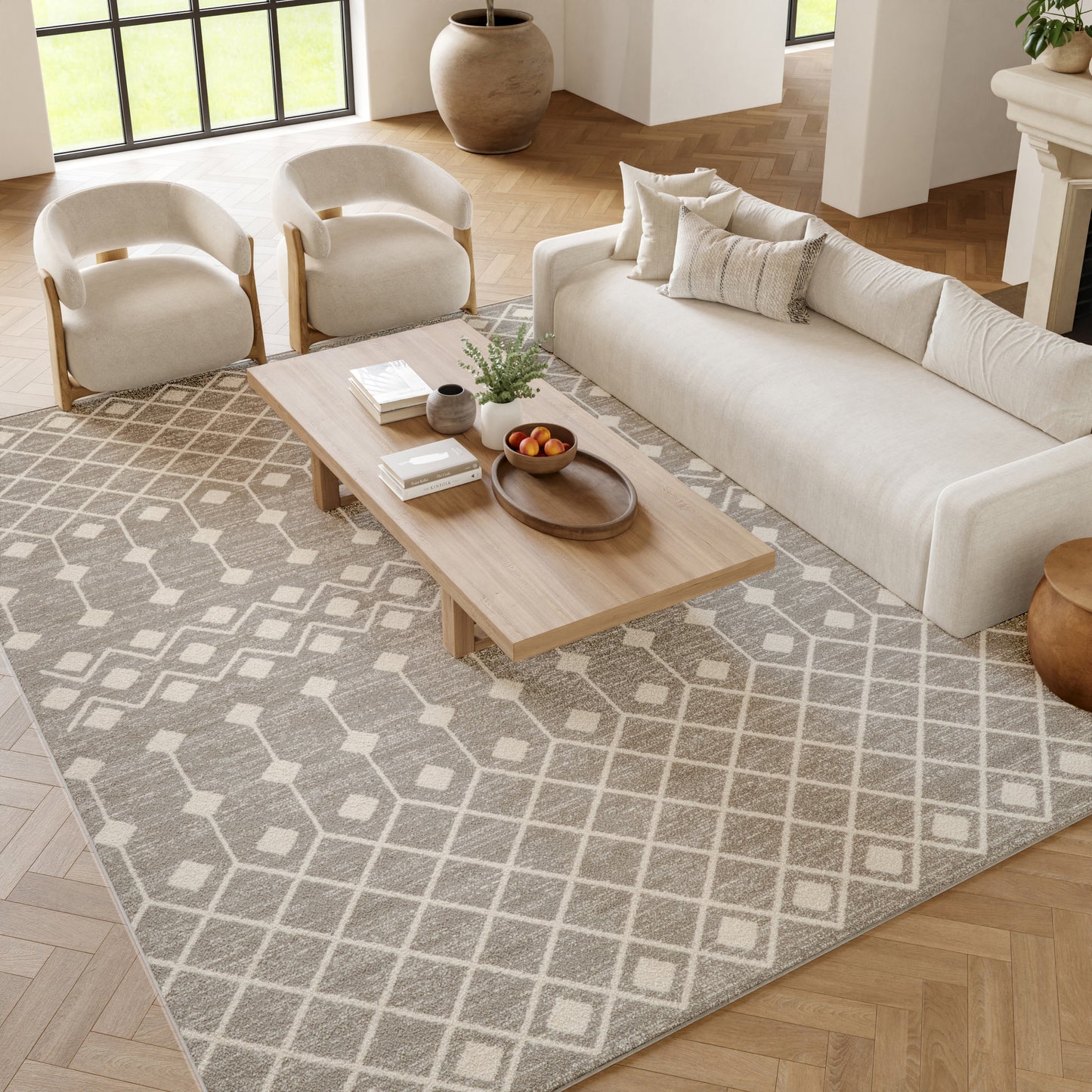Nourison Home Grafix  Grey  Transitional
