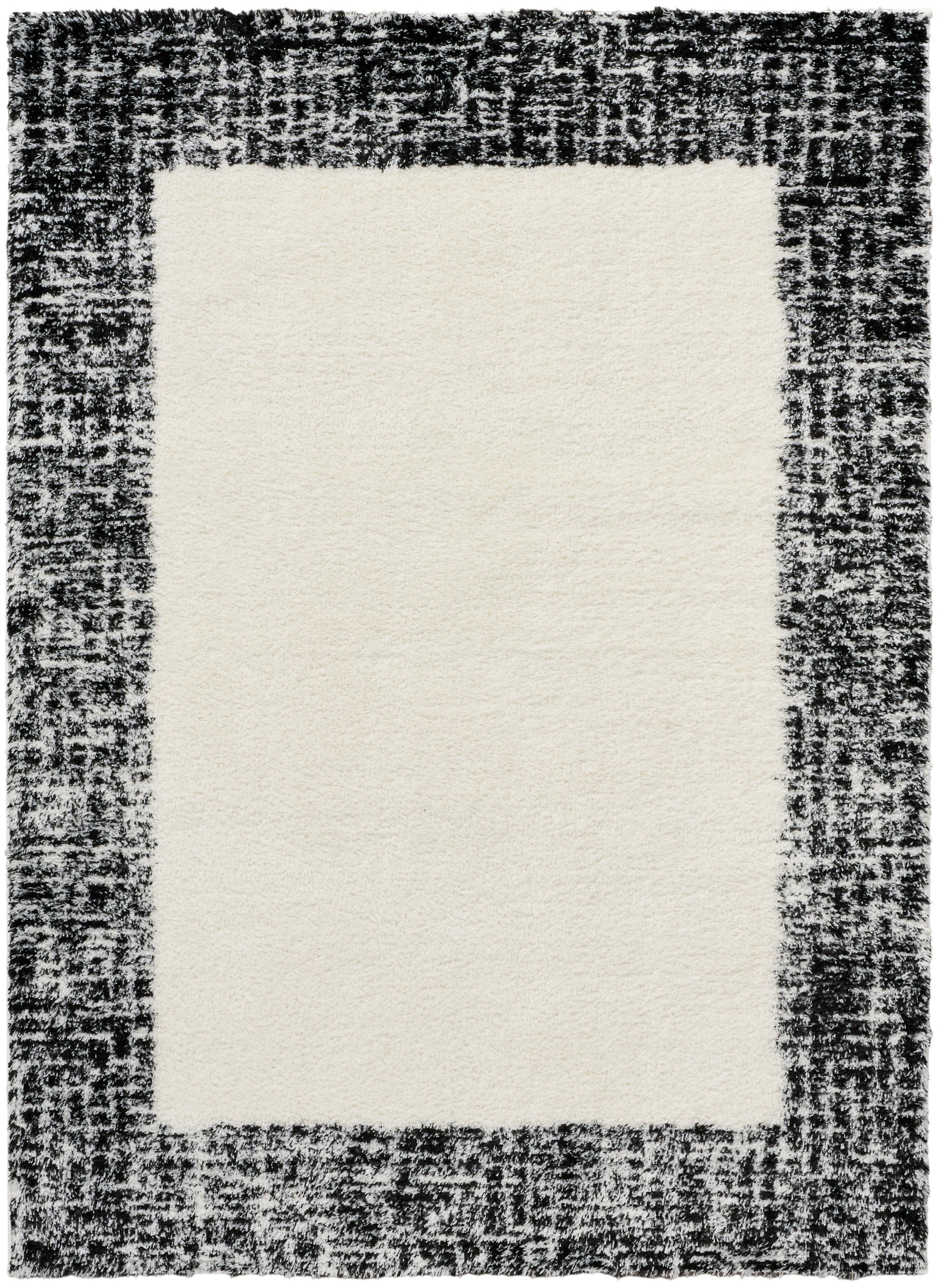 Nourison Home Pacific Shag  Ivory Black  Contemporary