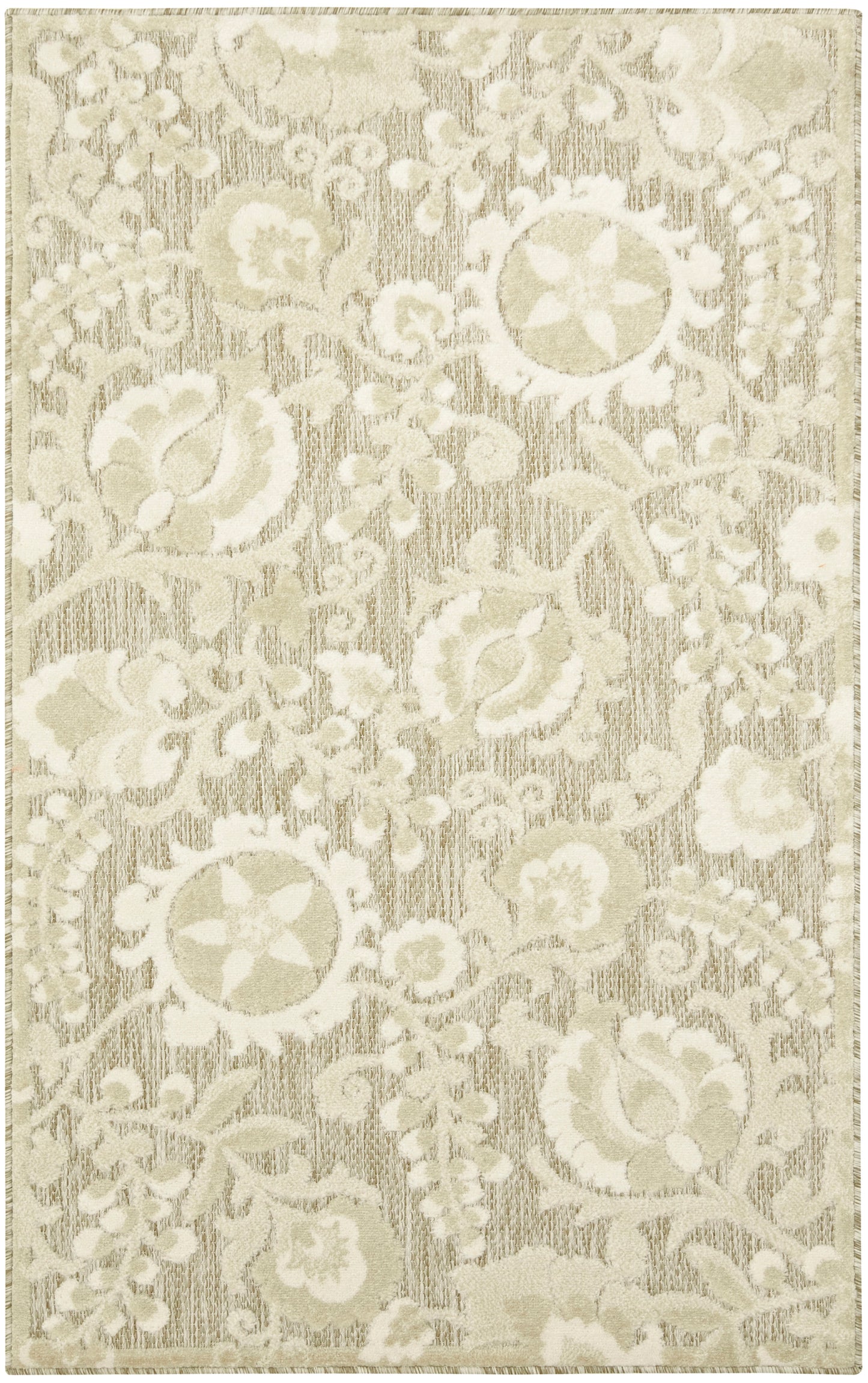 Nourison Home Aloha ALH17 Ivory Sage Contemporary Power-loomed Rugs