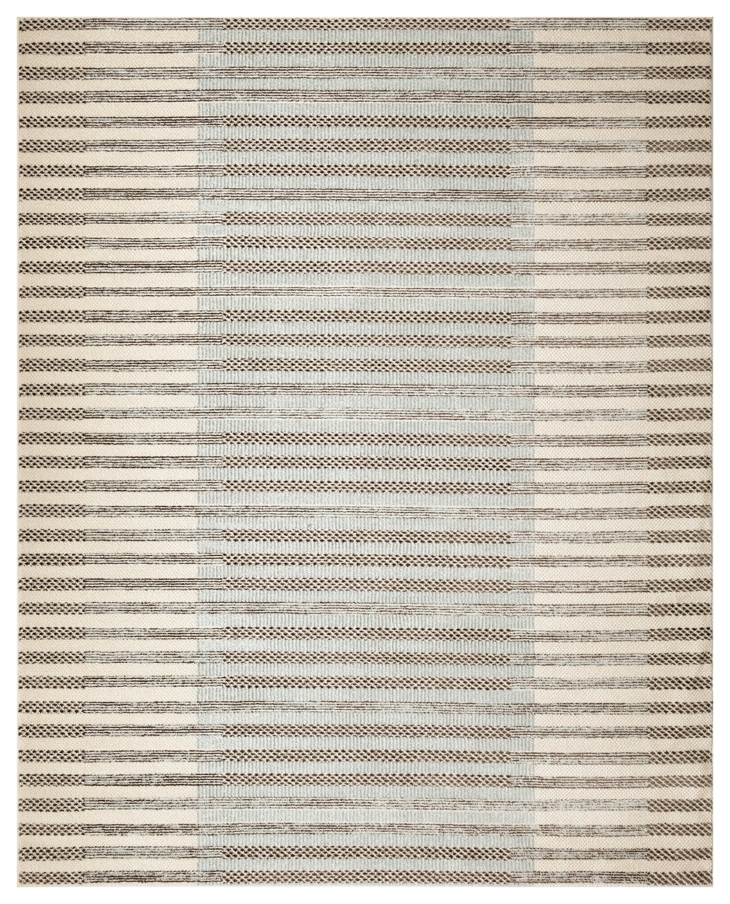 Nourison Home Nordic  Ivory Blue  Contemporary