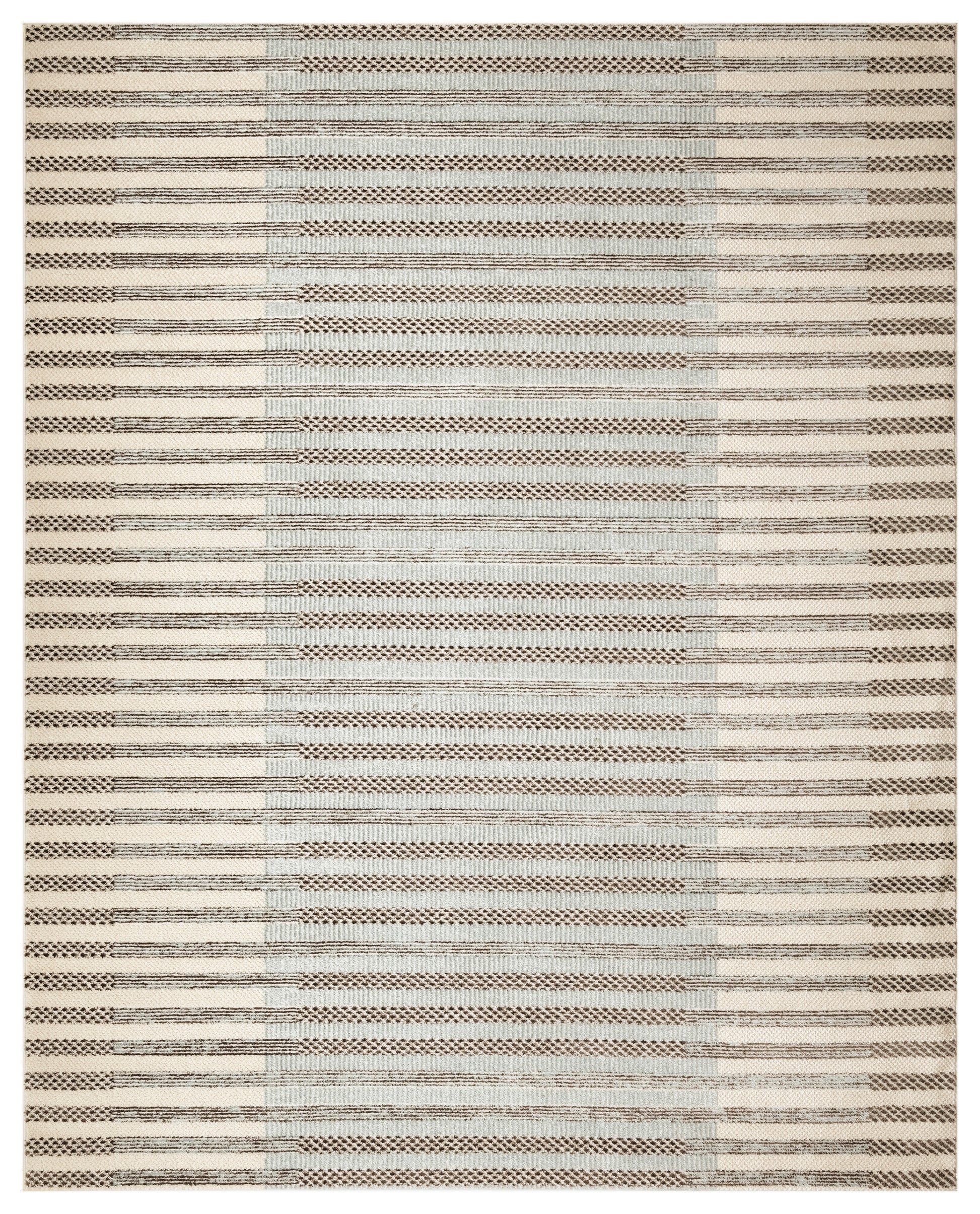 Nourison Home Nordic  Ivory Blue  Contemporary