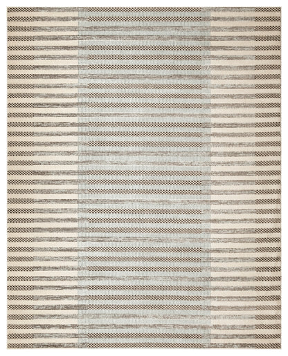 Nourison Home Nordic  Ivory Blue  Contemporary