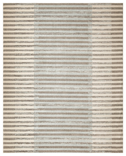 Nourison Home Nordic  Ivory Blue  Contemporary