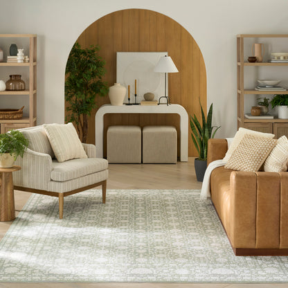 Nourison Home Grace  Sage  Traditional