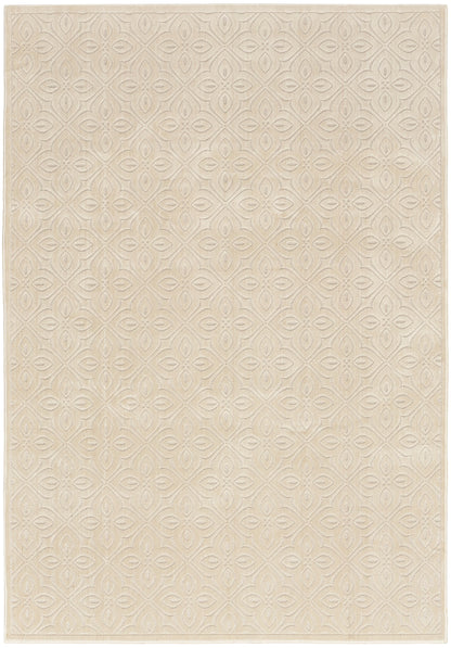 Nourison Home Washable Charm WCH03 Ivory Contemporary Machine Woven Rug