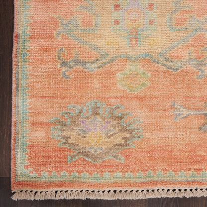 Nourison Home Odessa  Brick Multicolor  Traditional