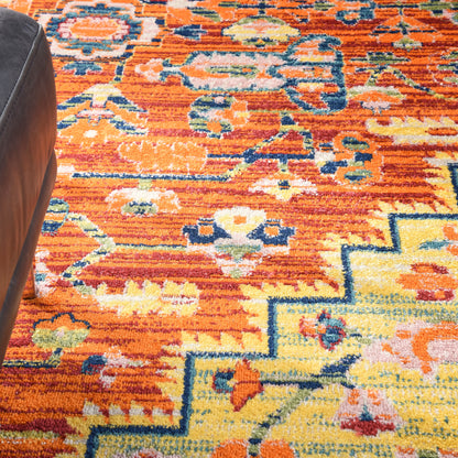 Nourison Home Allur  Red Multicolor  Transitional