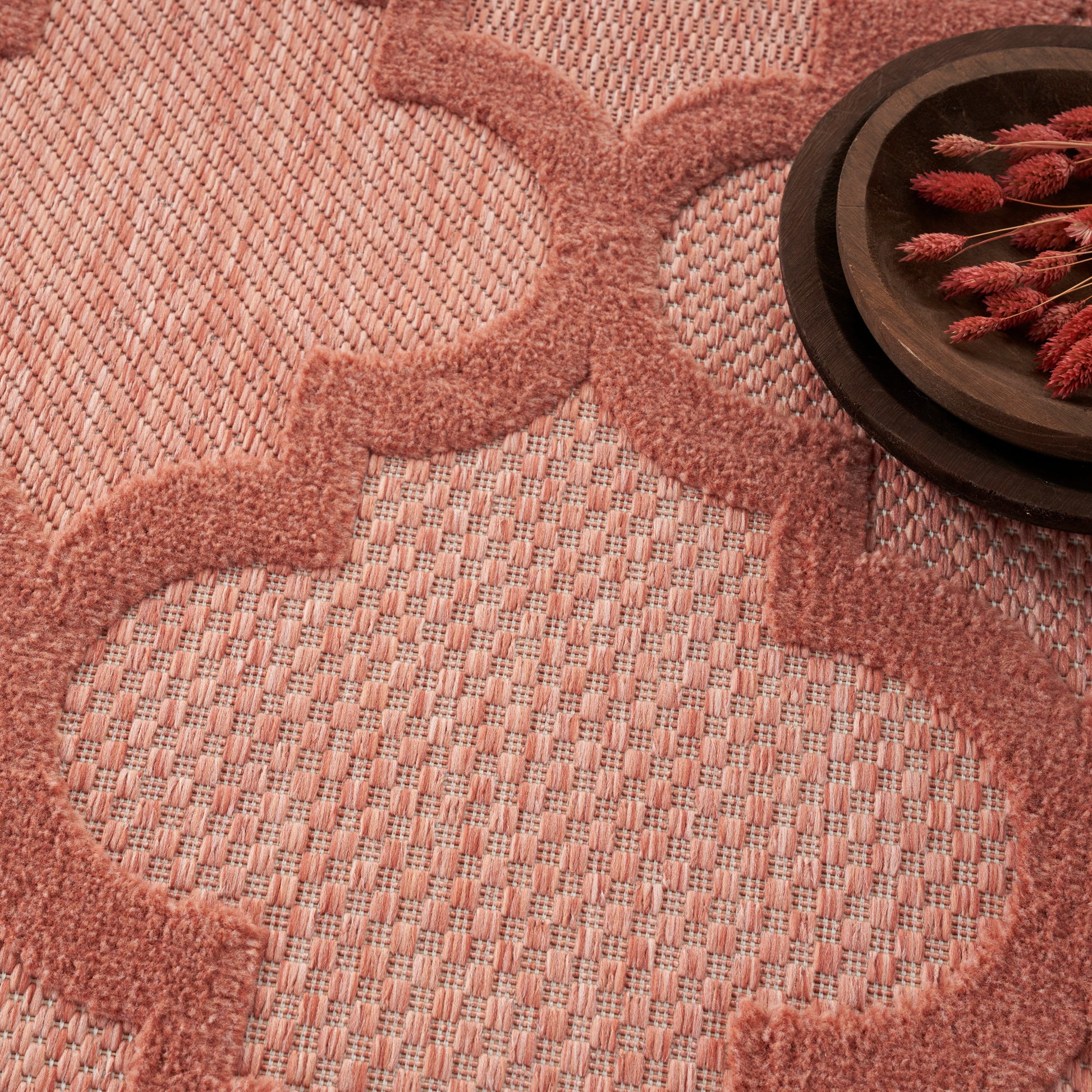 Nourison Home Easy Care  Coral Orange  Contemporary