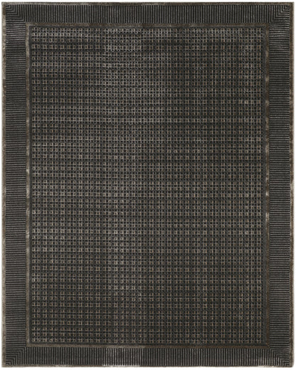 Nourison Home Nordic NRC03 Black Taupe Contemporary Power-loomed Rug