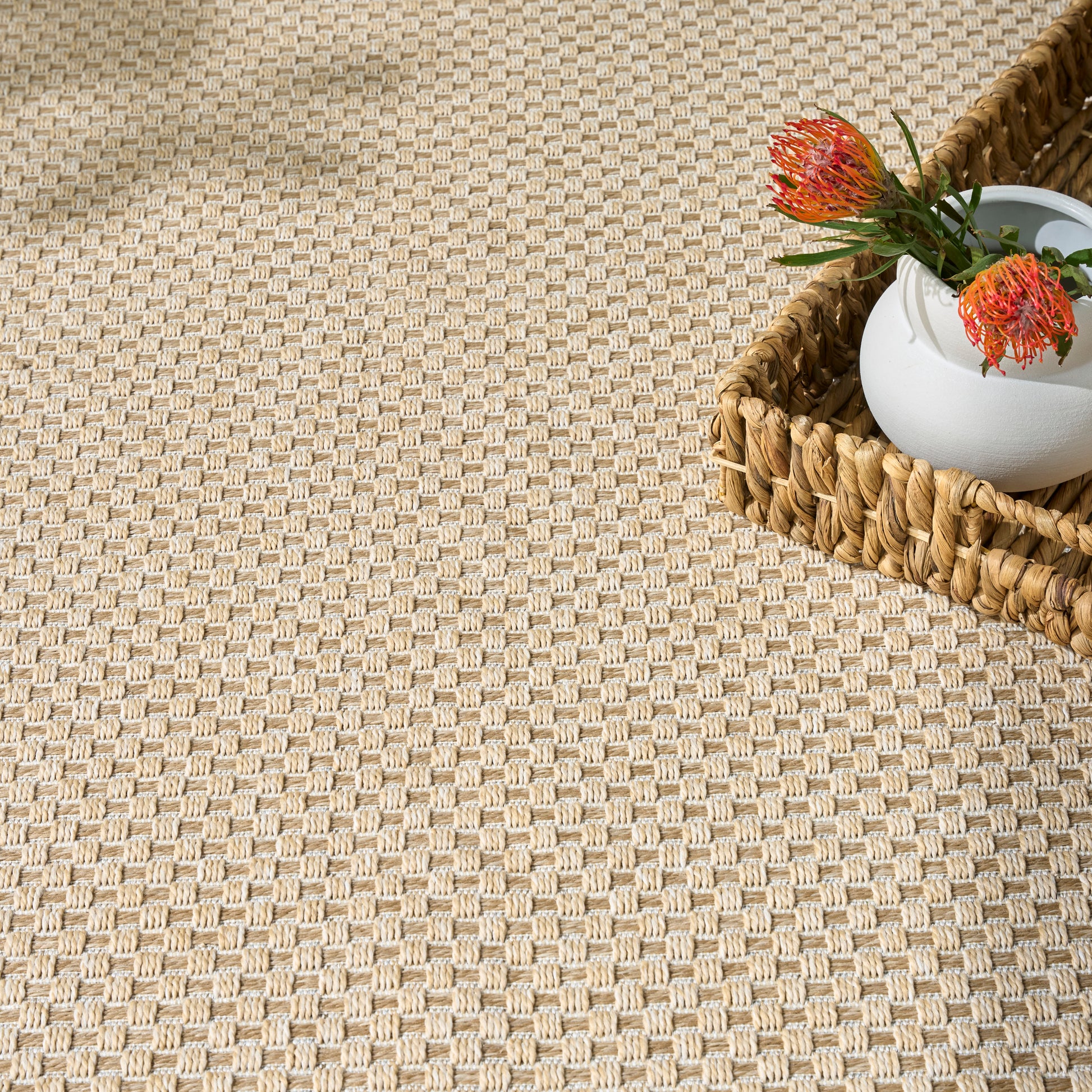 Nourison Home Tulum  Cream  Contemporary