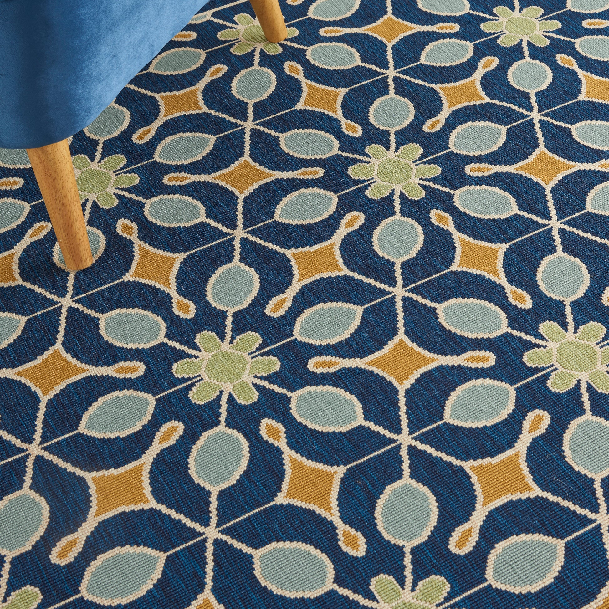 Nourison Home Caribbean  Navy  Contemporary