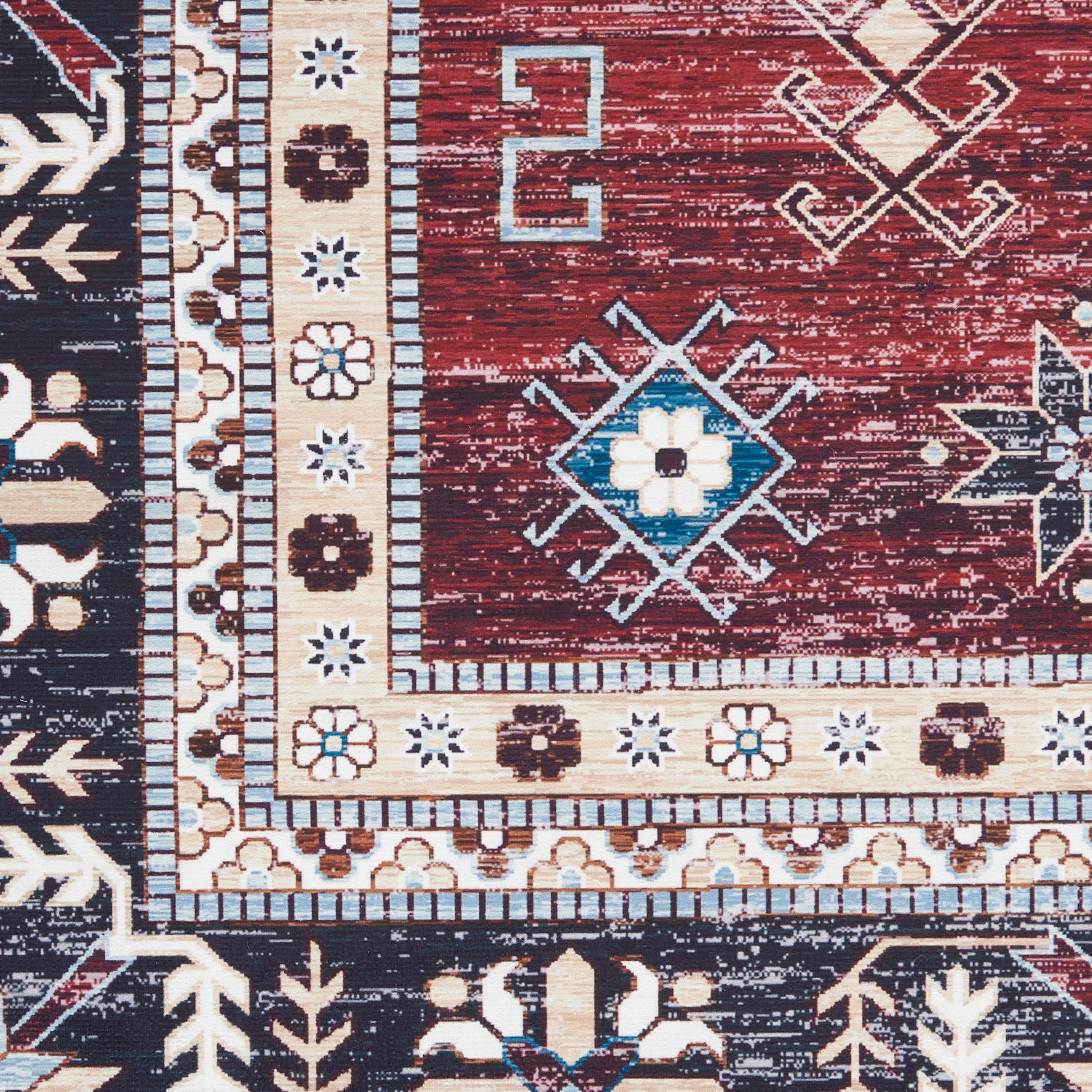 Nourison Home Fulton  Red  Traditional