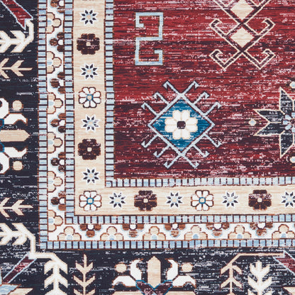 Nourison Home Fulton  Red  Traditional