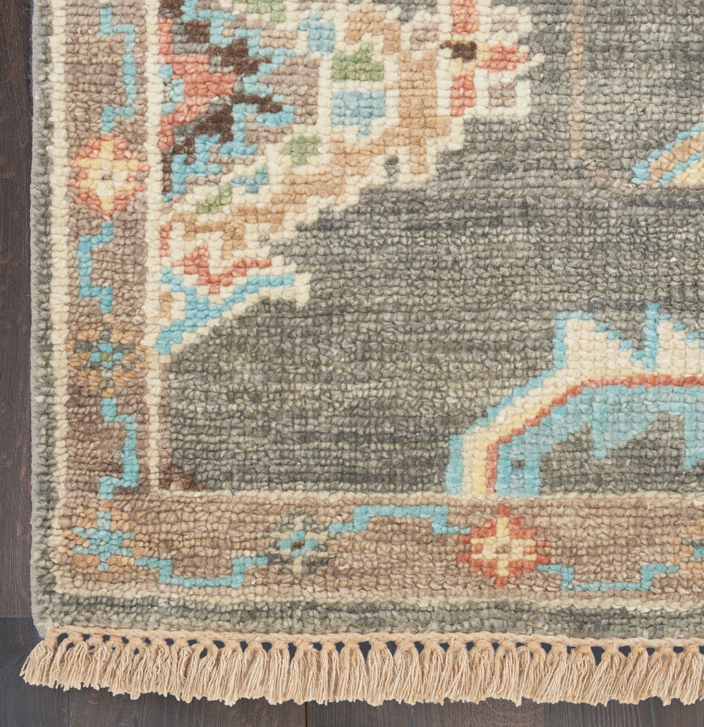 Nourison Home Odessa  Dark Grey Multicolor  Traditional