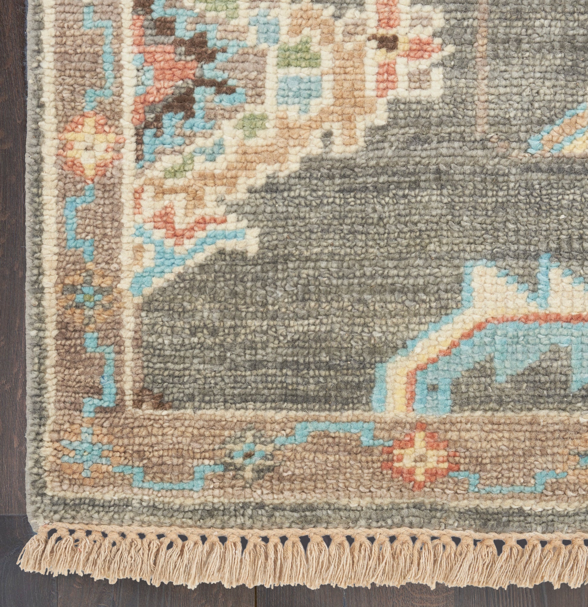 Nourison Home Odessa  Dark Grey Multicolor  Traditional