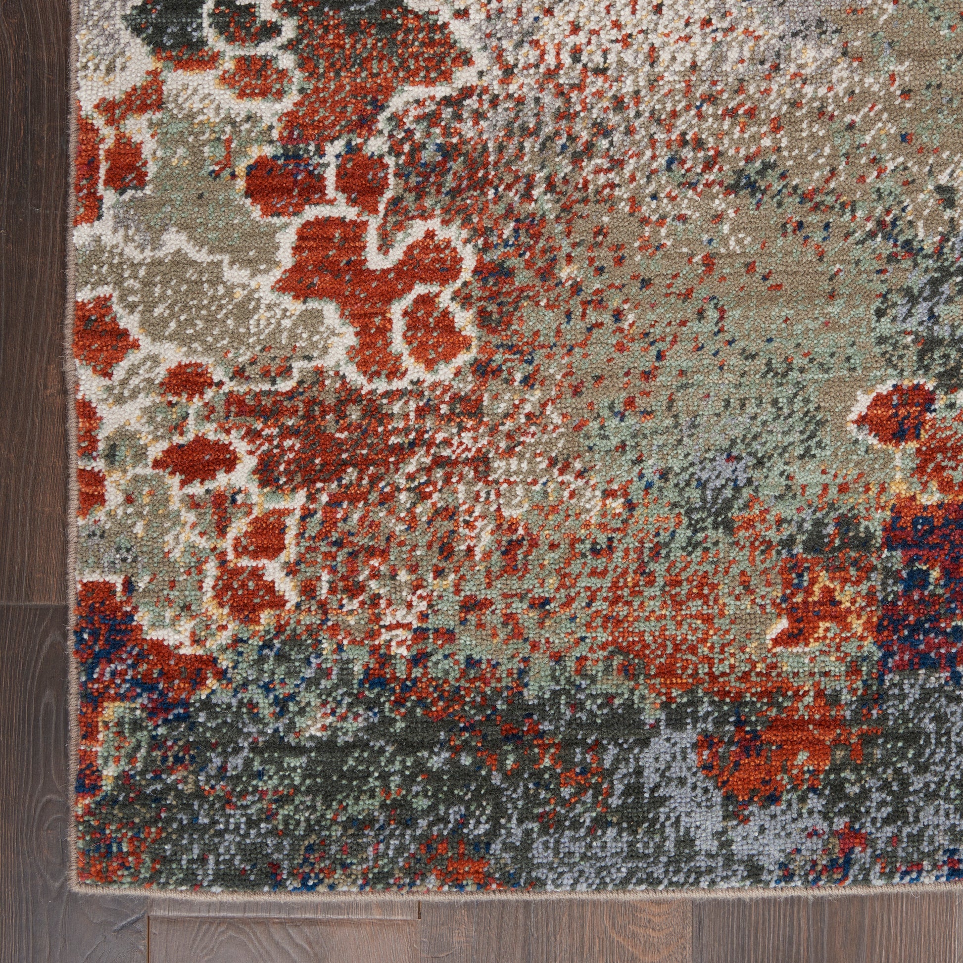 Nourison Home Artworks  Seafoam Brick  Contemporary