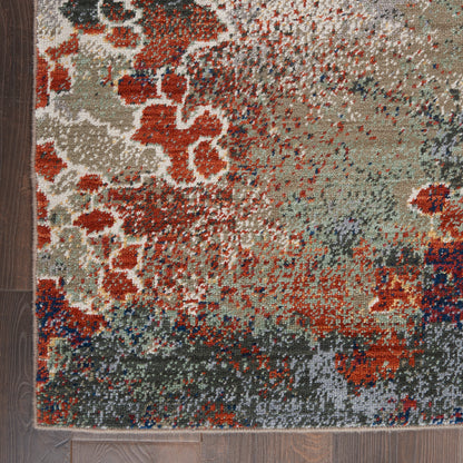 Nourison Home Artworks  Seafoam Brick  Contemporary